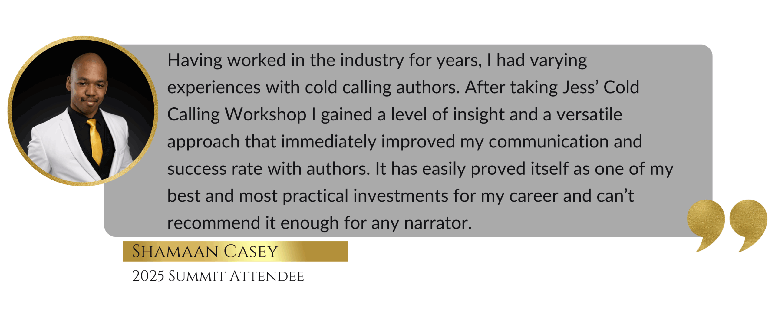 Summit Testimonials