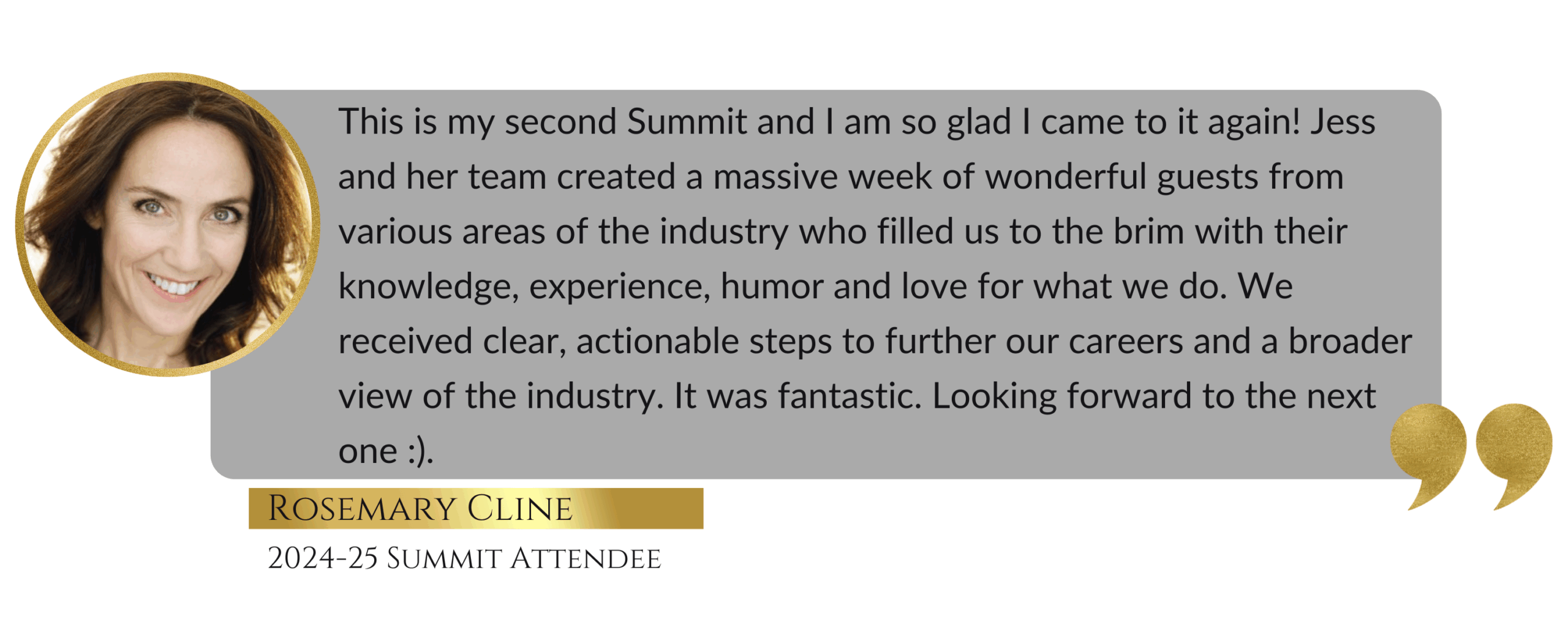 Summit Testimonials